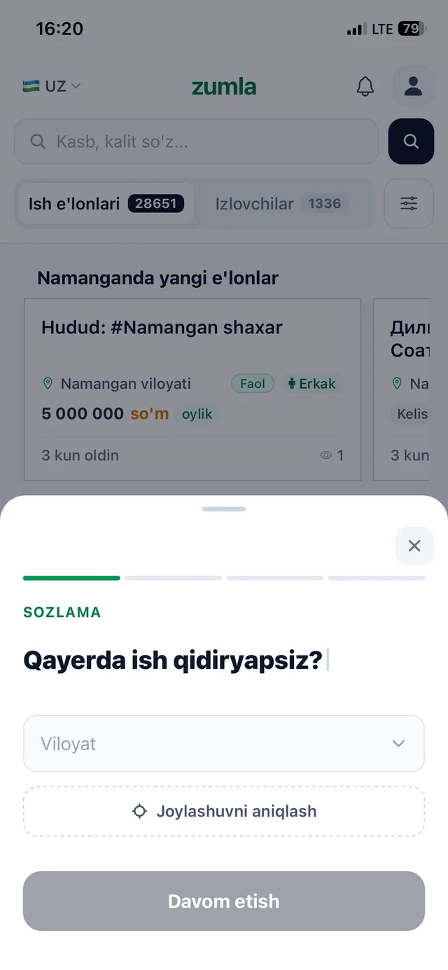 Doimiy ish — o‘zingizga mosini toping